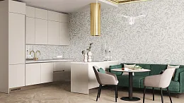 Прямая кухня Атриа 220х234х60 с верхом