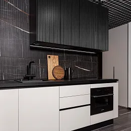 Прямая кухня Скип 220х234х60 с верхом