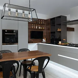 Прямая кухня Атриа 300х218х60 без верха