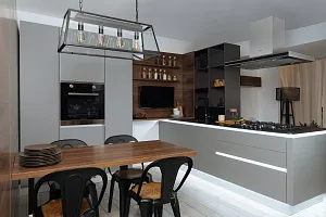 Прямая кухня Атриа 300х218х60 без верха