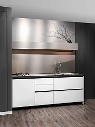 Прямая кухня Нова Титан 220х90х60 без верха