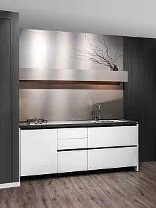Прямая кухня Нова Титан 220х90х60 без верха