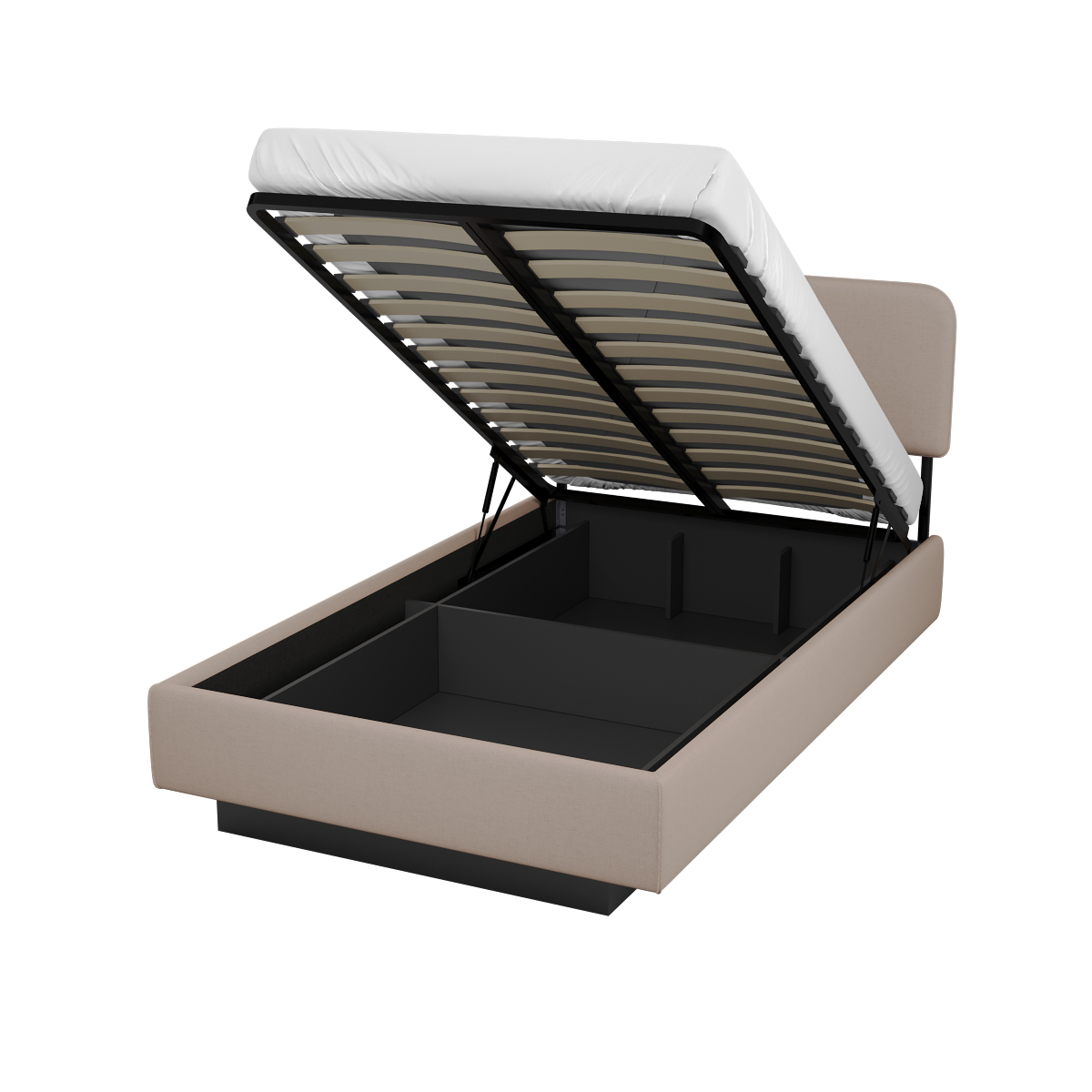 Толедо 1-84 (1200) Кровать с ящиком для белья и подъемным механизмом