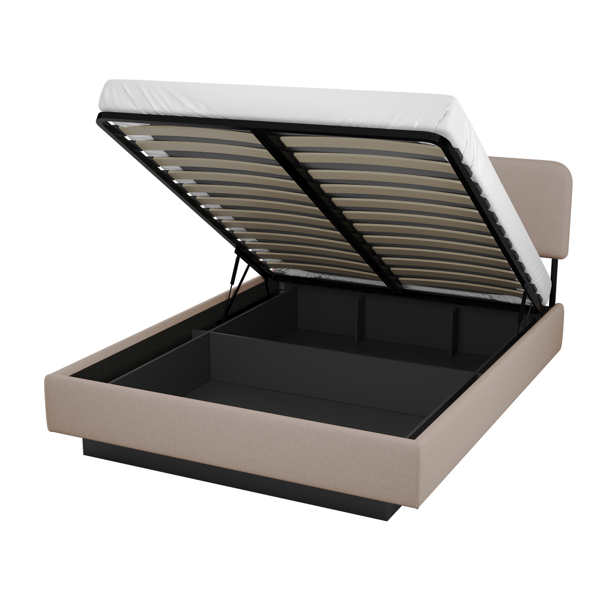 Толедо 1-80 (1600) Кровать с ящиком для белья и подъемным механизмом