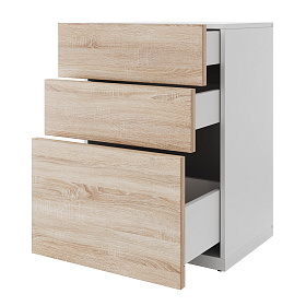 Тумба с 3-я ящиками Лозанна 1-03